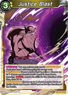 Justice Blast BT9-067 card from Universal Onslaught
