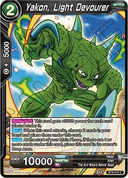Yakon, Light Devourer BT9-072 card from Universal Onslaught