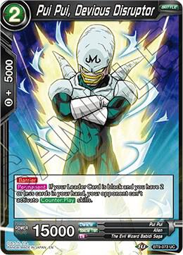 Pui Pui, Devious Disruptor BT9-073 card from Universal Onslaught
