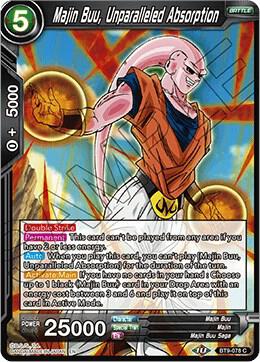 Majin Buu, Unparalleled Absorption BT9-078 card from Universal Onslaught
