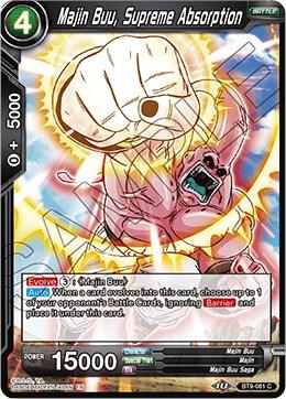 Majin Buu, Supreme Absorption BT9-081 card from Universal Onslaught