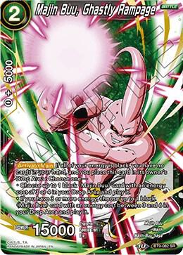 Majin Buu, Ghastly Rampage BT9-082 card from Universal Onslaught