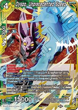 Dyspo, Unprecedented Speed BT9-121 card from Universal Onslaught