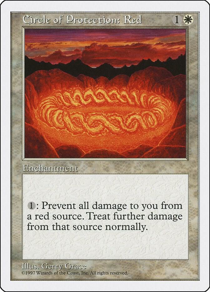 Circle of Protection: Red card from Fifth Edition