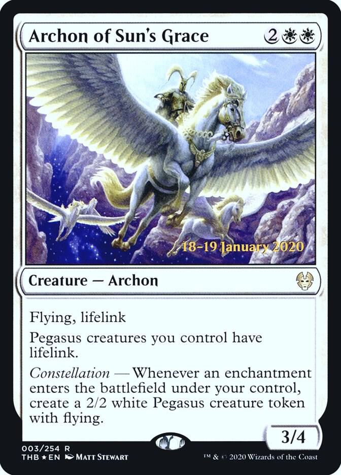 Archon of Sun's Grace 3 card from Prerelease Cards