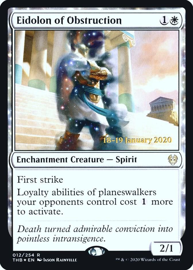 Eidolon of Obstruction 12 card from Prerelease Cards
