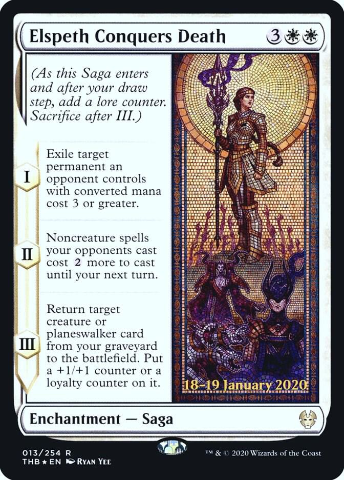 Elspeth Conquers Death 13 card from Prerelease Cards