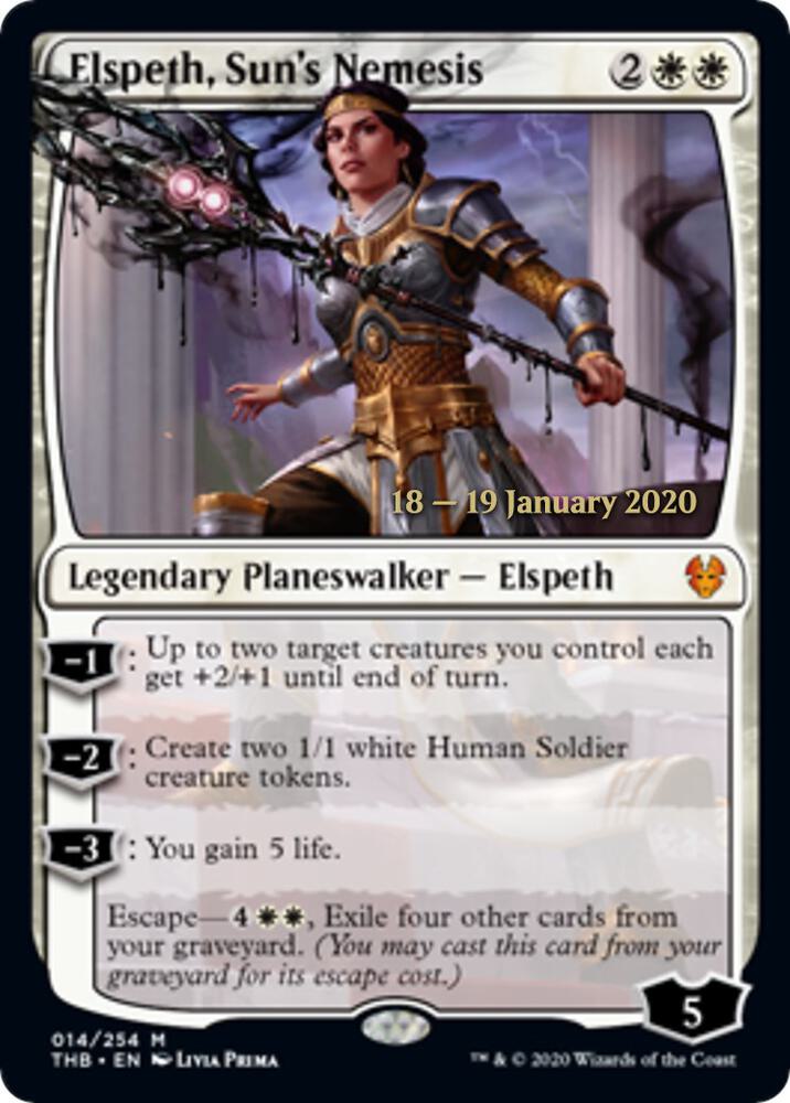 Elspeth, Sun's Nemesis 14 card from Prerelease Cards