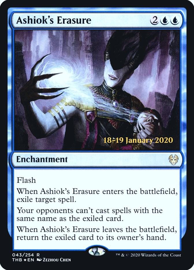 Ashiok's Erasure 43 card from Prerelease Cards