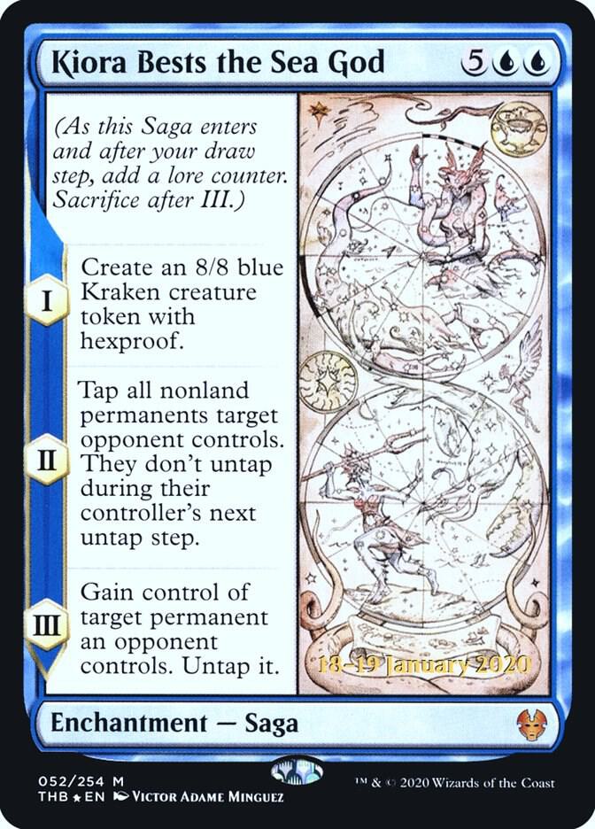 Kiora Bests the Sea God 52 card from Prerelease Cards