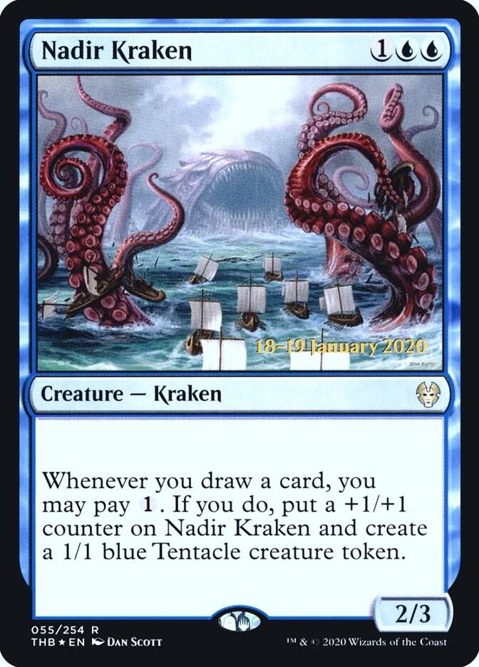 Nadir Kraken 55 card from Prerelease Cards