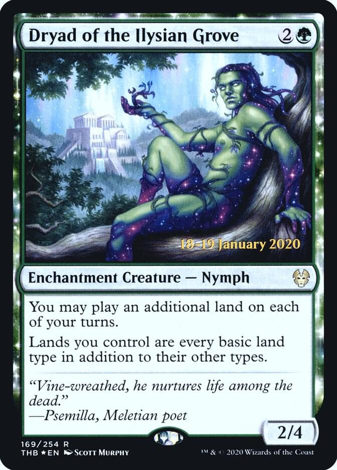 Dryad of the Ilysian Grove 169 card from Prerelease Cards