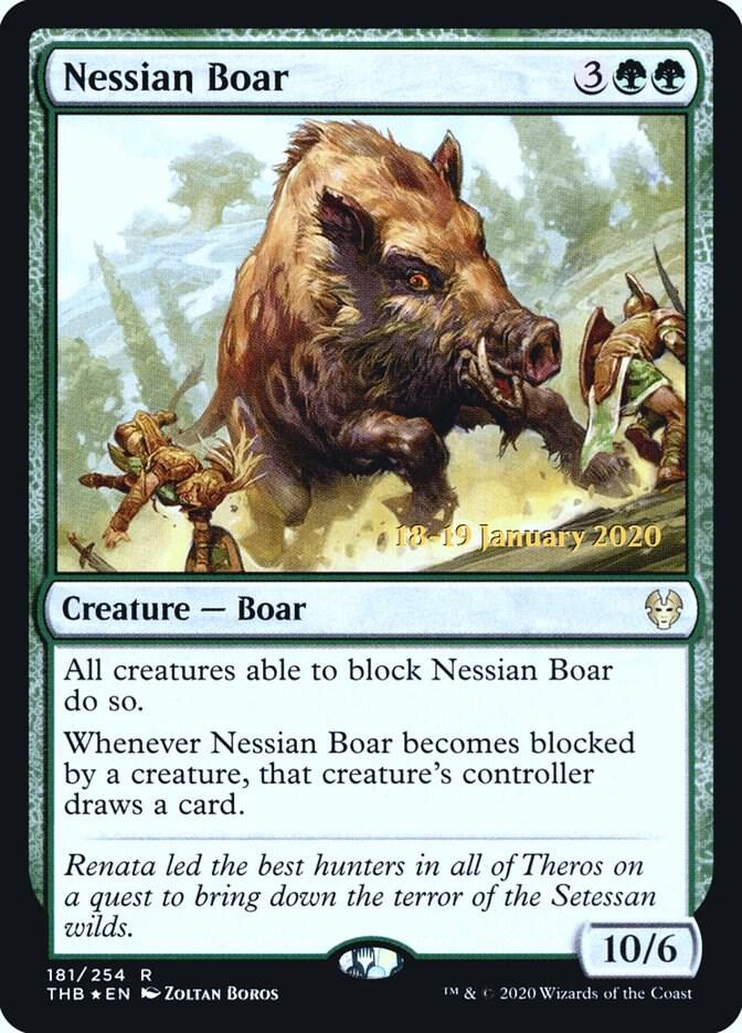 Nessian Boar 181 card from Prerelease Cards