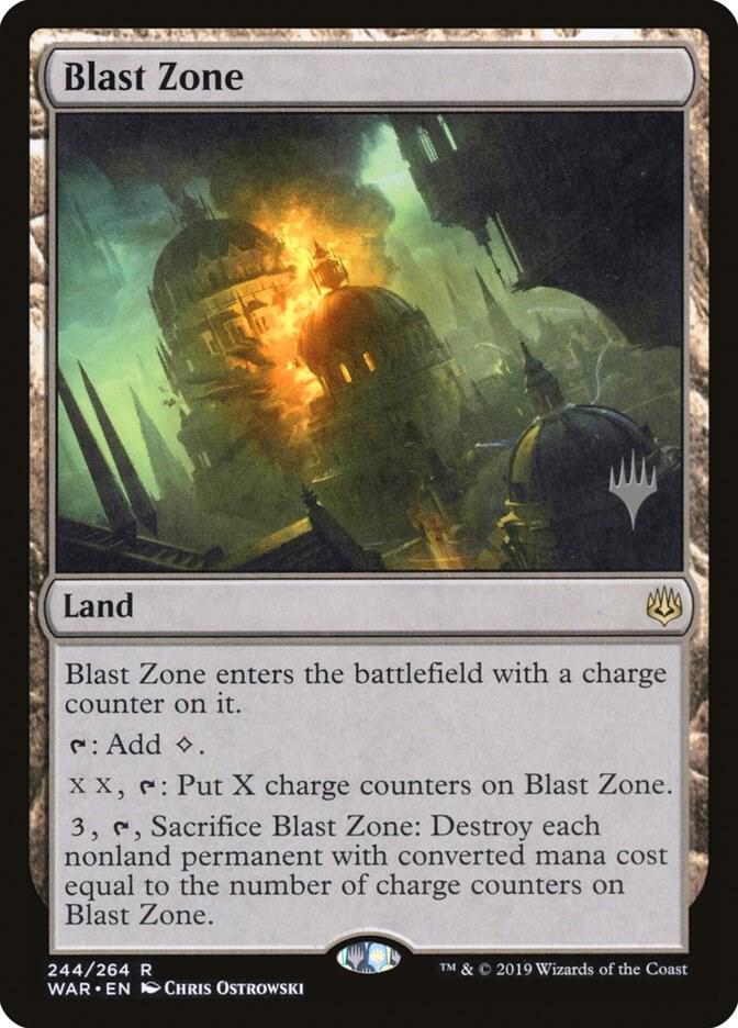 Blast Zone (WAR) 244 card from Promo Pack: Theros Beyond Death
