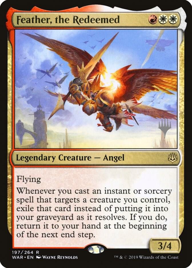 Feather, the Redeemed 197 card from Promo Pack: Theros Beyond Death