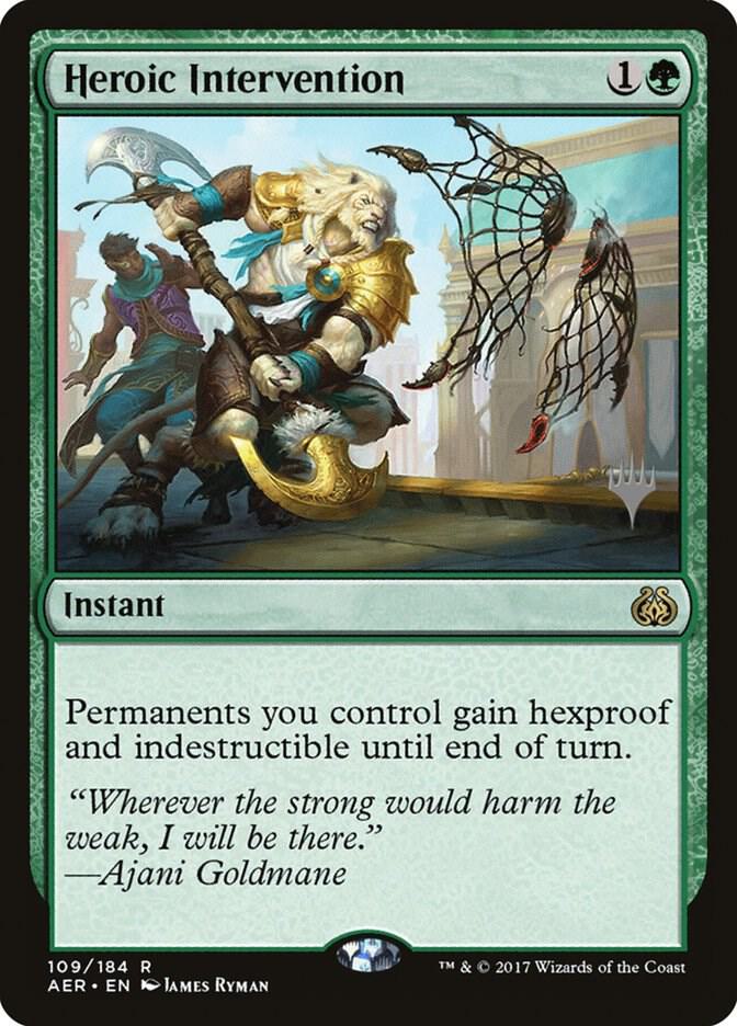 Heroic Intervention 109 card from Promo Pack: Theros Beyond Death
