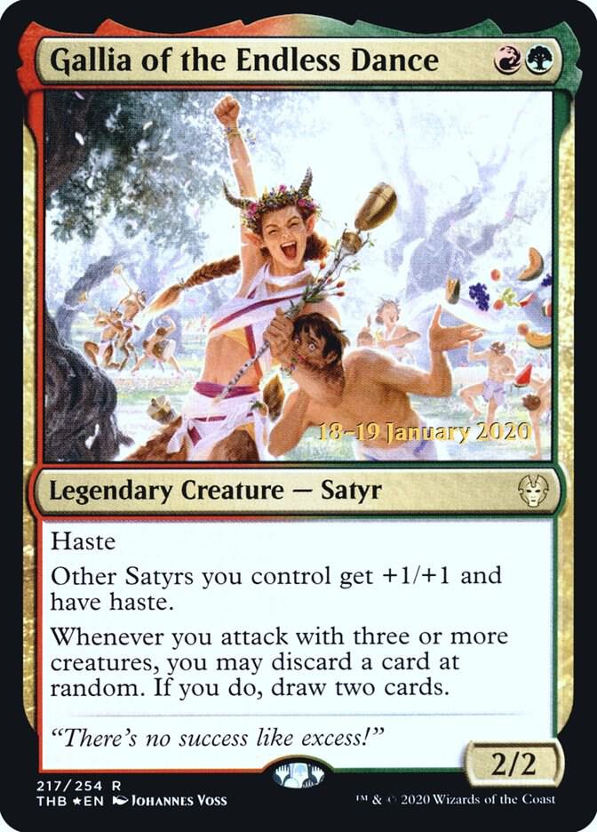 Gallia of the Endless Dance 217 card from Prerelease Cards
