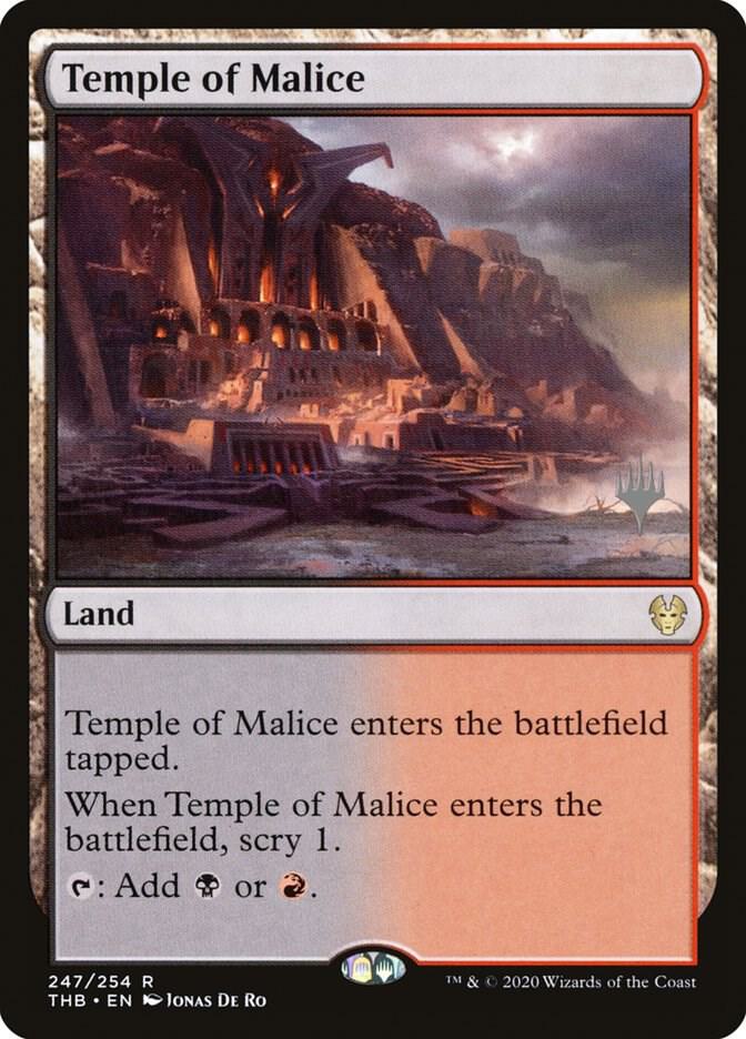 Temple of Malice 247 card from Promo Pack: Theros Beyond Death