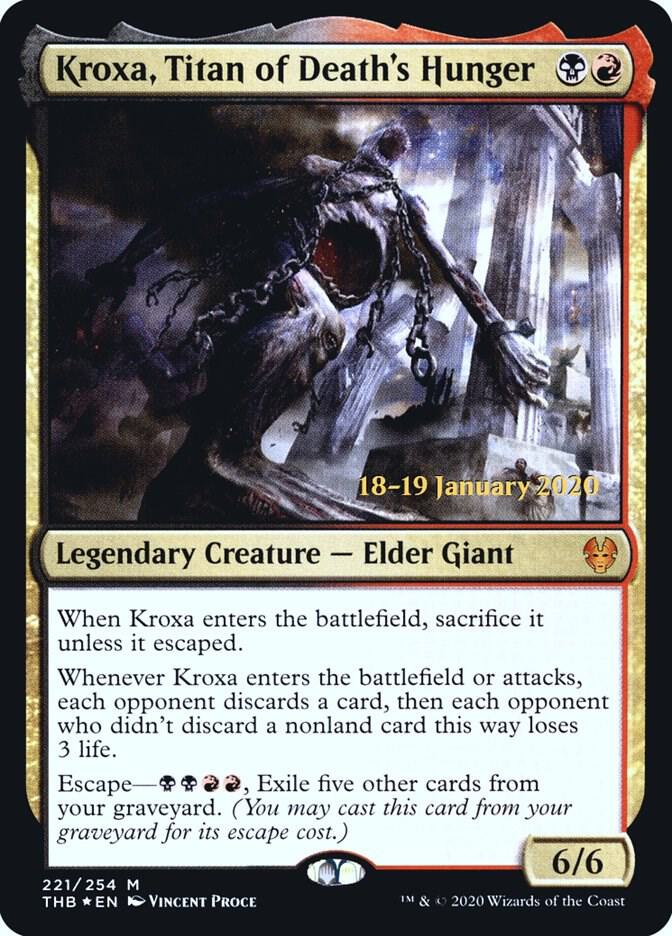 Kroxa, Titan of Death's Hunger 221 card from Prerelease Cards