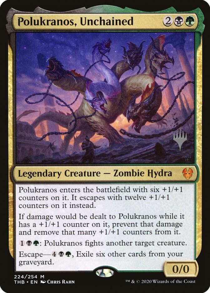 Polukranos, Unchained 224 card from Promo Pack: Theros Beyond Death