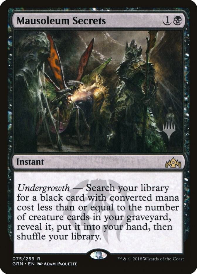 Mausoleum Secrets 75 card from Promo Pack: Theros Beyond Death