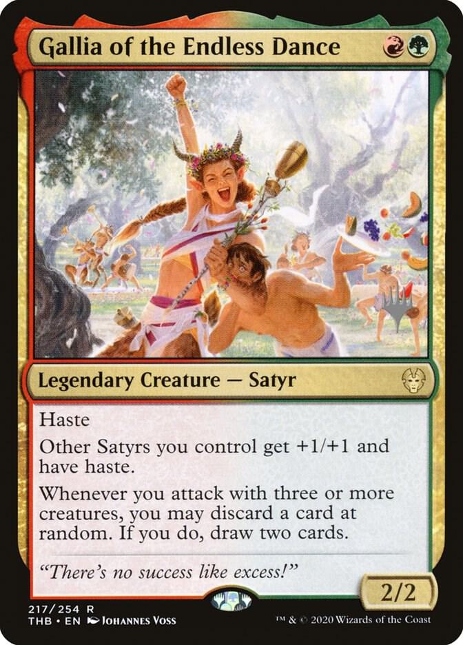Gallia of the Endless Dance 217 card from Promo Pack: Theros Beyond Death