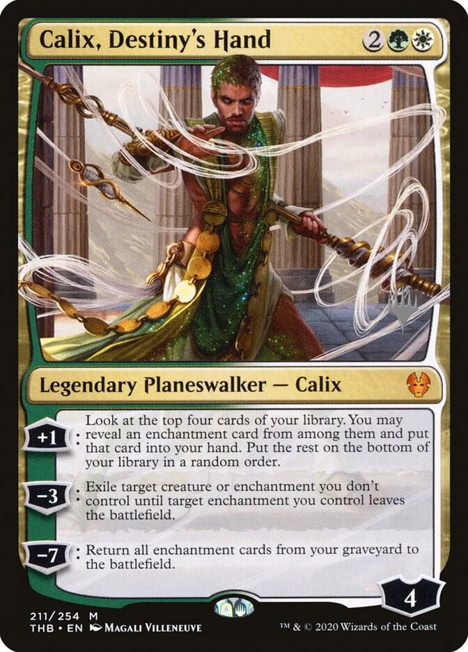Calix, Destiny's Hand 211 card from Promo Pack: Theros Beyond Death