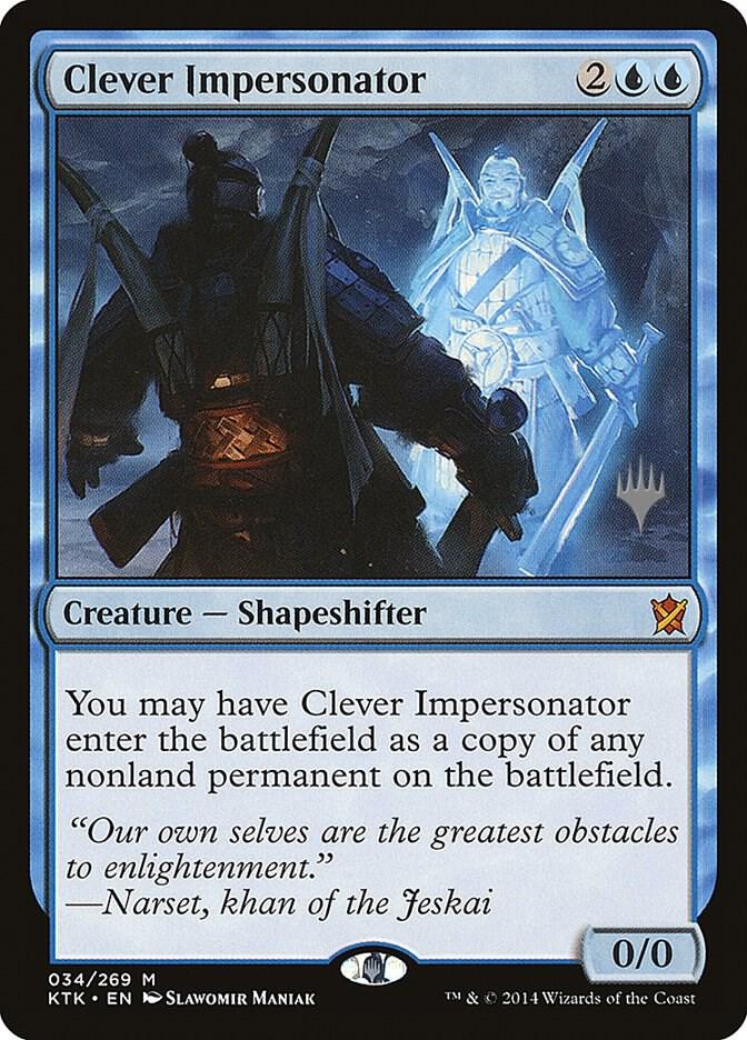 Clever Impersonator 34 card from Promo Pack: Theros Beyond Death