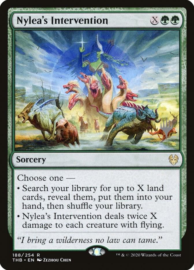Nylea's Intervention 188 card from Promo Pack: Theros Beyond Death