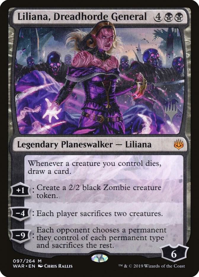 Liliana, Dreadhorde General 97 card from Promo Pack: Theros Beyond Death