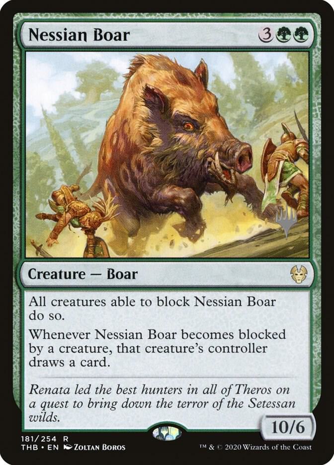 Nessian Boar 181 card from Promo Pack: Theros Beyond Death