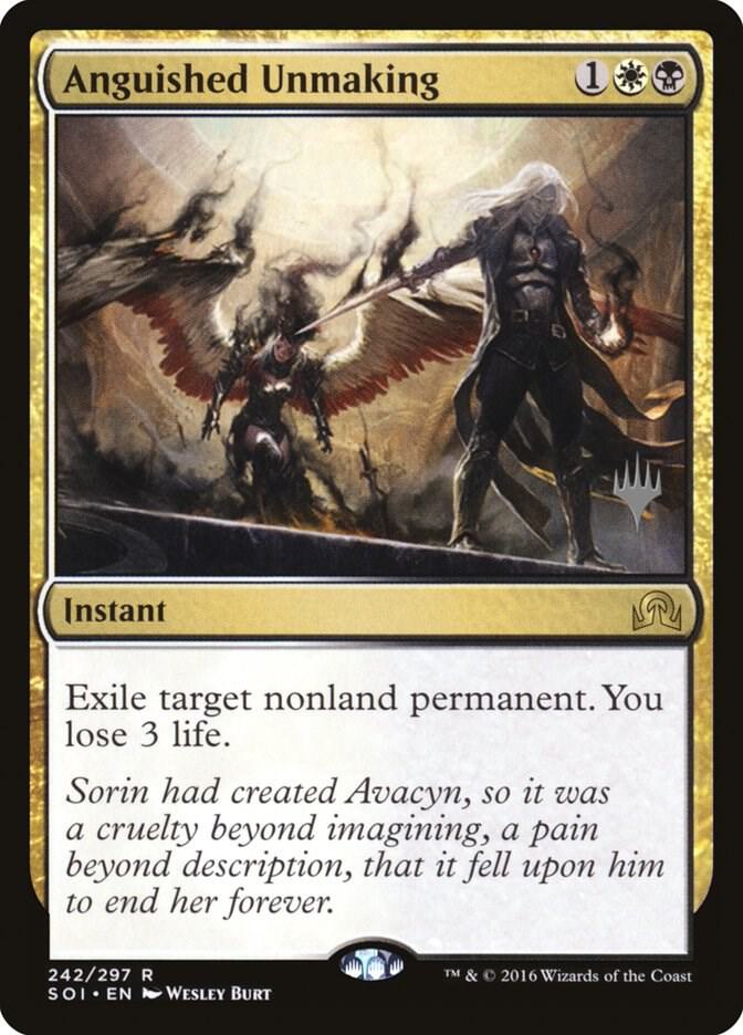 Anguished Unmaking 242 card from Promo Pack: Theros Beyond Death