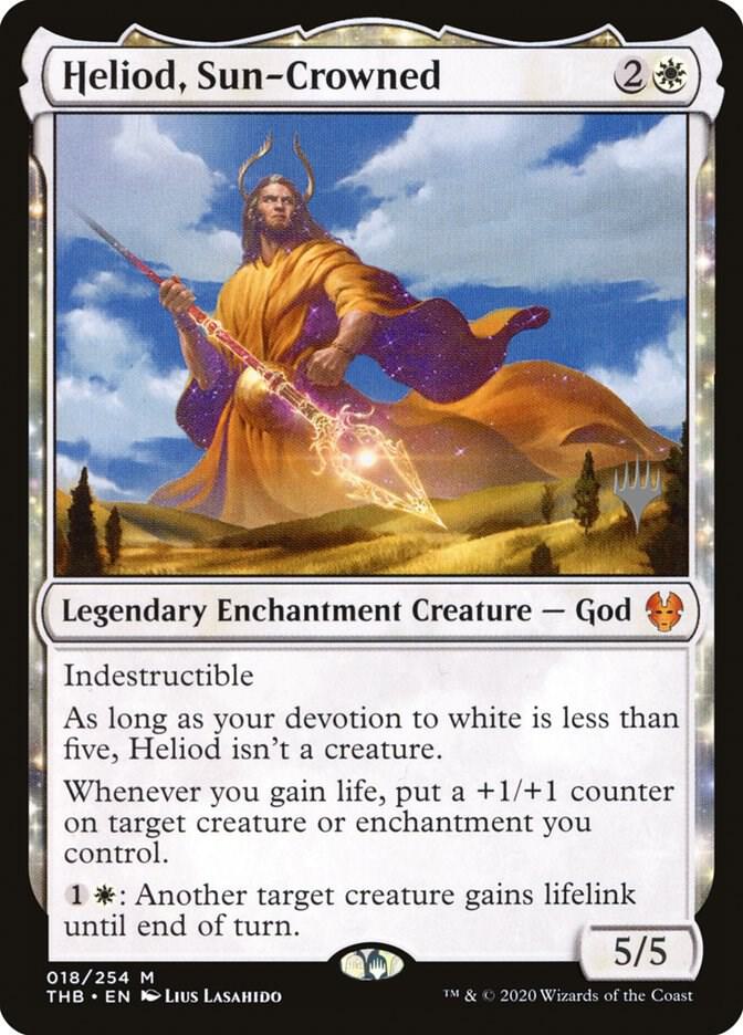 Heliod, Sun-Crowned 18 card from Promo Pack: Theros Beyond Death