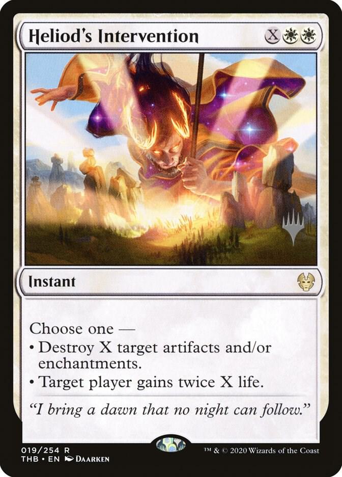 Heliod's Intervention 19 card from Promo Pack: Theros Beyond Death