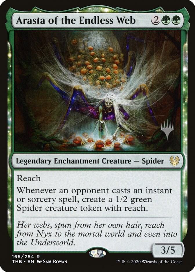 Arasta of the Endless Web 165 card from Promo Pack: Theros Beyond Death