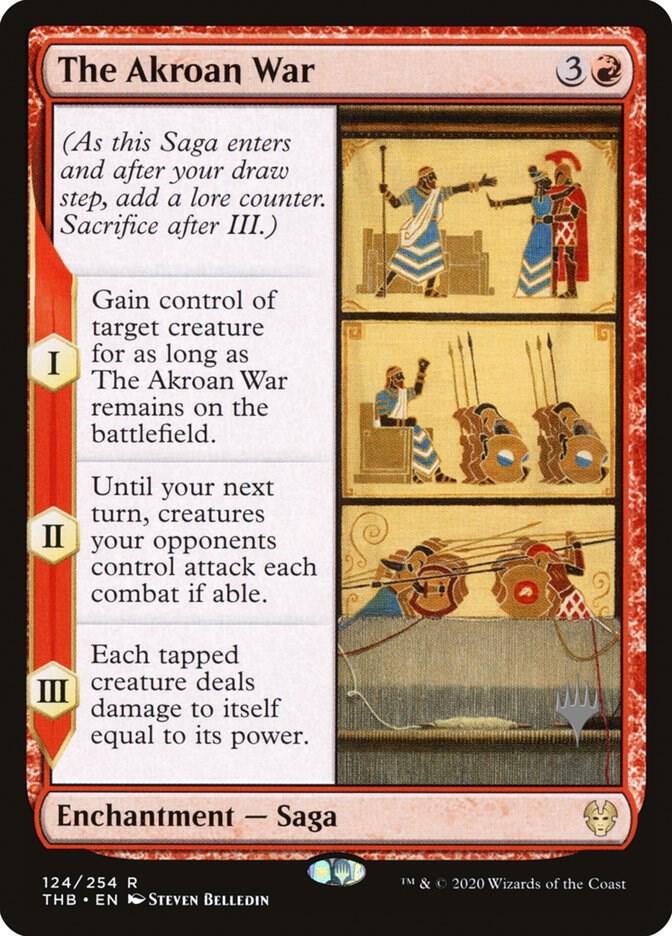 The Akroan War 124 card from Promo Pack: Theros Beyond Death