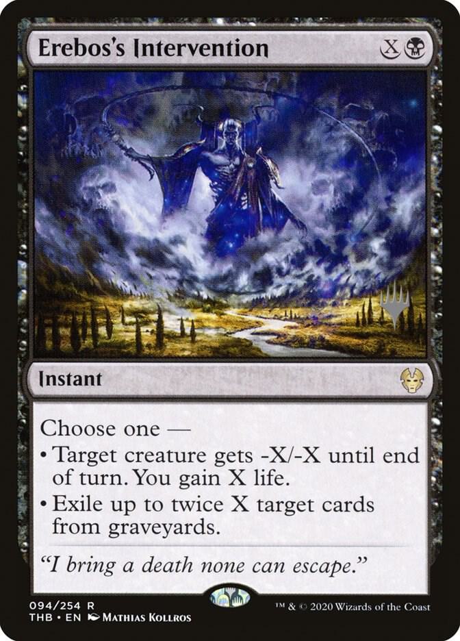 Erebos's Intervention 94 card from Promo Pack: Theros Beyond Death