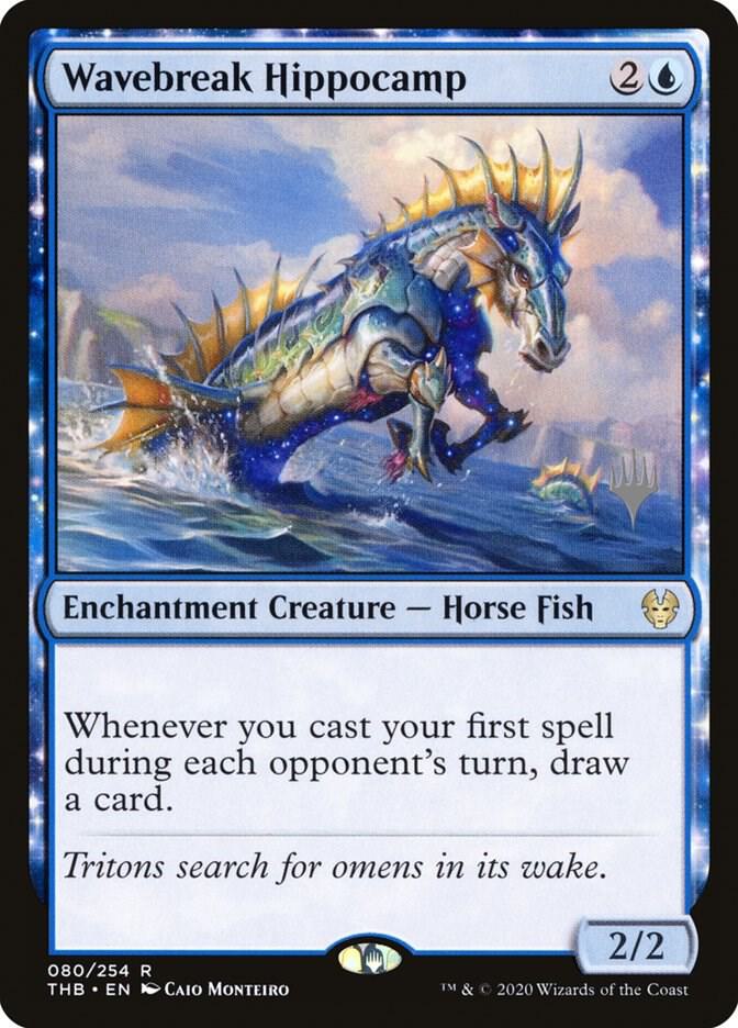 Wavebreak Hippocamp 80 card from Promo Pack: Theros Beyond Death