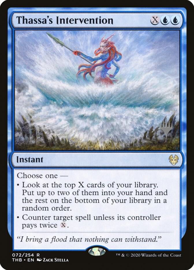 Thassa's Intervention 72 card from Promo Pack: Theros Beyond Death