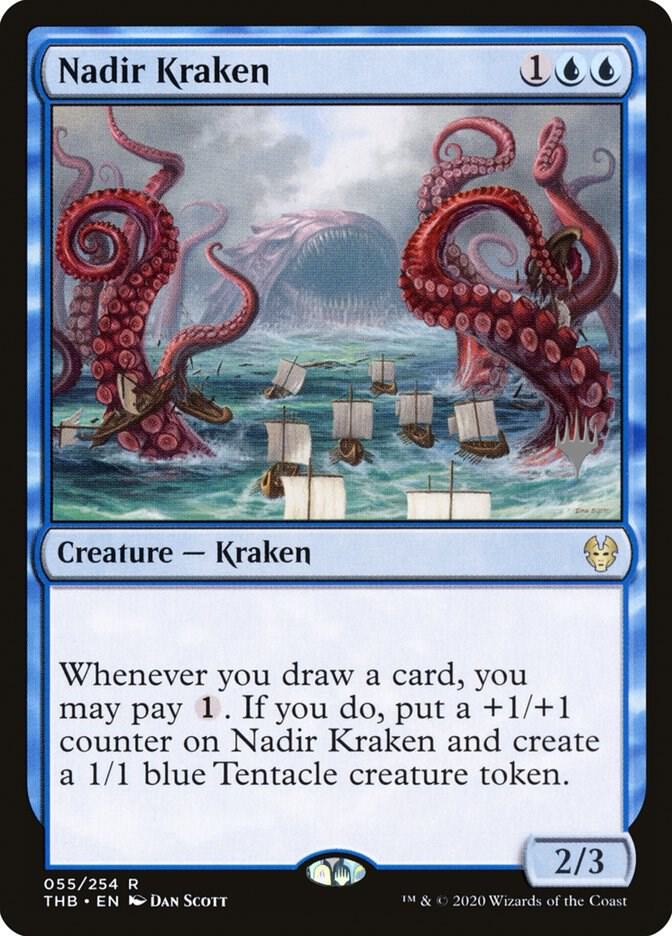 Nadir Kraken 55 card from Promo Pack: Theros Beyond Death