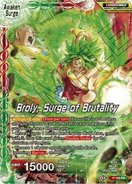 Broly // Broly, Surge of Brutality P-181 card from Promotion Cards