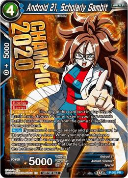 Android 21, Scholarly Gambit P-202 card from Promotion Cards