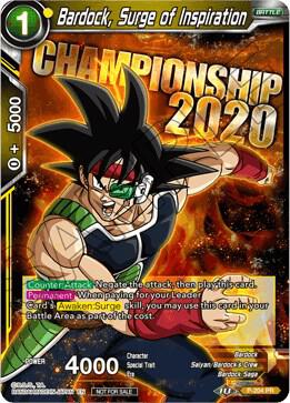 Bardock, Surge of Inspiration P-204 card from Promotion Cards