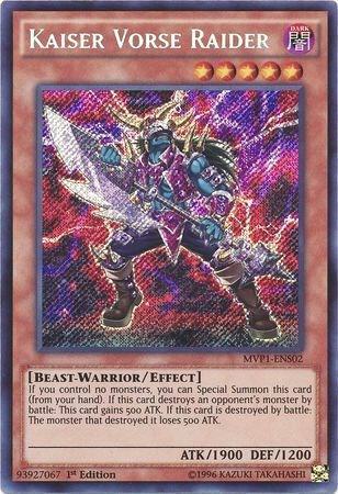 Kaiser Vorse Raider MVP1-ENS02 card from The Dark Side of Dimensions Movie Pack: Secret Edition