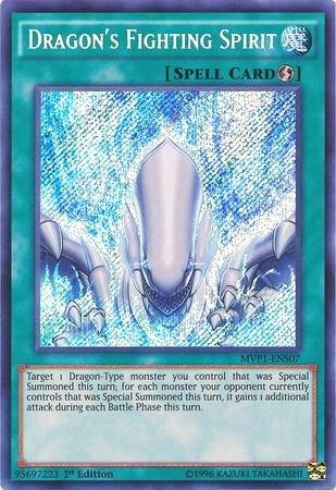 Dragon's Fighting Spirit MVP1-ENS07 card from The Dark Side of Dimensions Movie Pack: Secret Edition