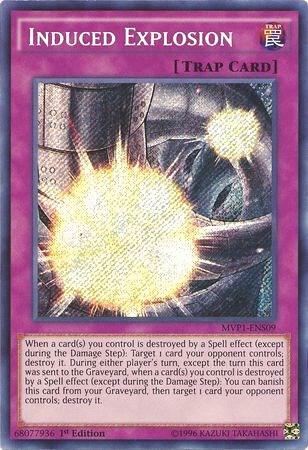 Induced Explosion MVP1-ENS09 card from The Dark Side of Dimensions Movie Pack: Secret Edition