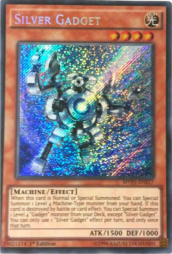 Silver Gadget MVP1-ENS17 card from The Dark Side of Dimensions Movie Pack: Secret Edition