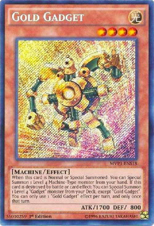 Gold Gadget MVP1-ENS18 card from The Dark Side of Dimensions Movie Pack: Secret Edition