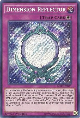 Dimension Reflector MVP1-ENS21 card from The Dark Side of Dimensions Movie Pack: Secret Edition
