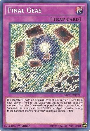 Final Geas MVP1-ENS29 card from The Dark Side of Dimensions Movie Pack: Secret Edition